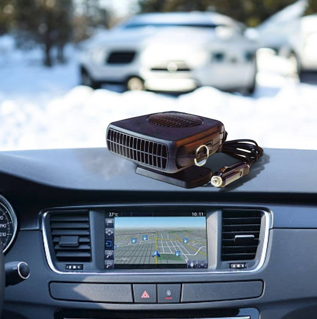 Aeroterma auto cu aer cald si rece, incalzire/dezaburire, 12V, 200W