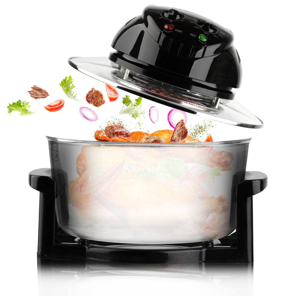 Air Fryer RAF 12L 3500W – cuptor multifuncțional 3-în-1, aer cald + aburi + halogen, gătire fără ulei