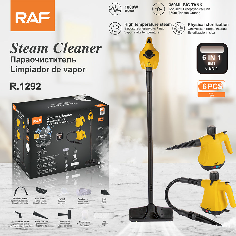 Aparat de Curățat cu Abur Multifuncțional 6 în 1 RAF R.1292, 1000W