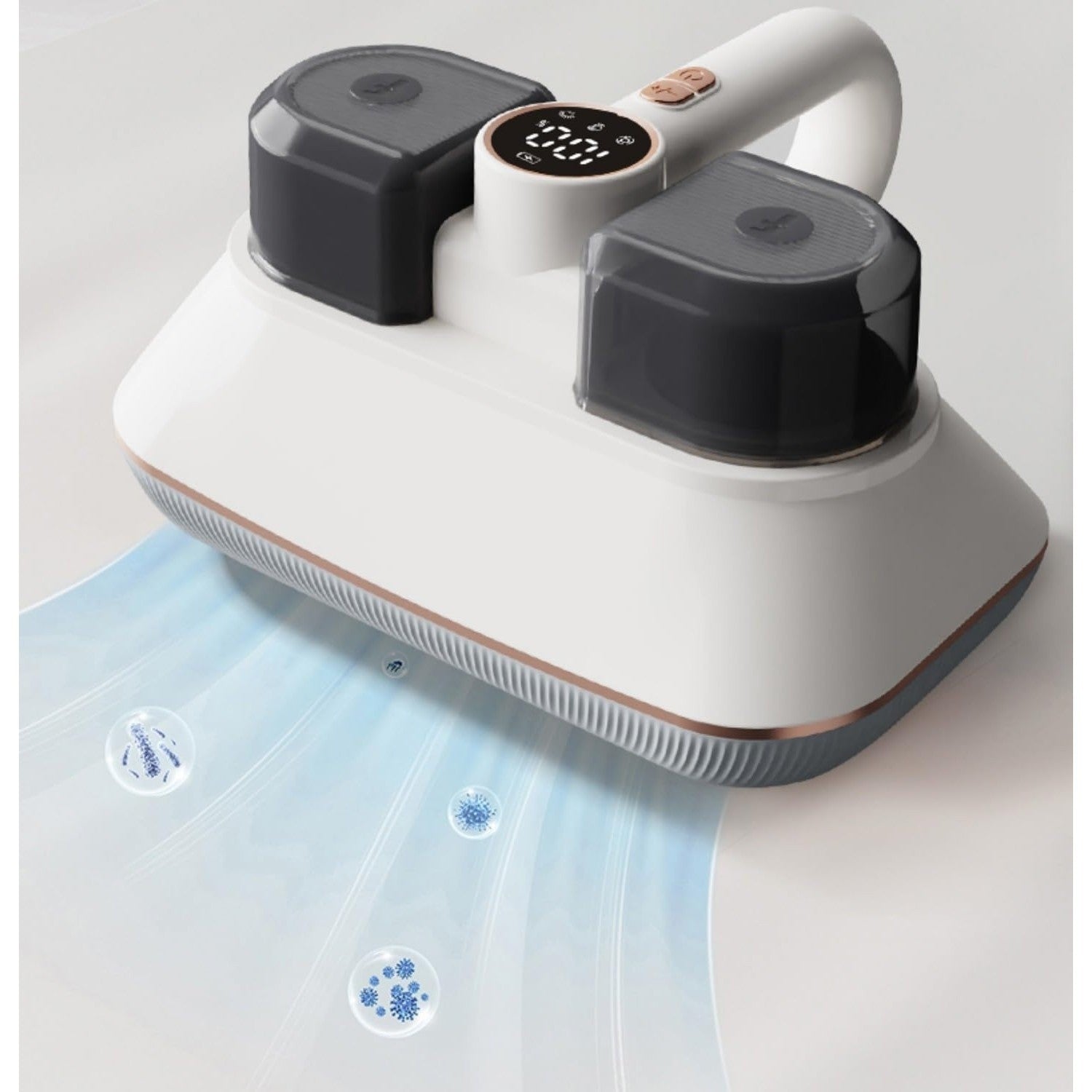 Aspirator Antiacarieni Fara Fir | UV-C + HEPA | 10000Pa | Ultrasunete | Curatare Saltele Si Textile | Ergonomic