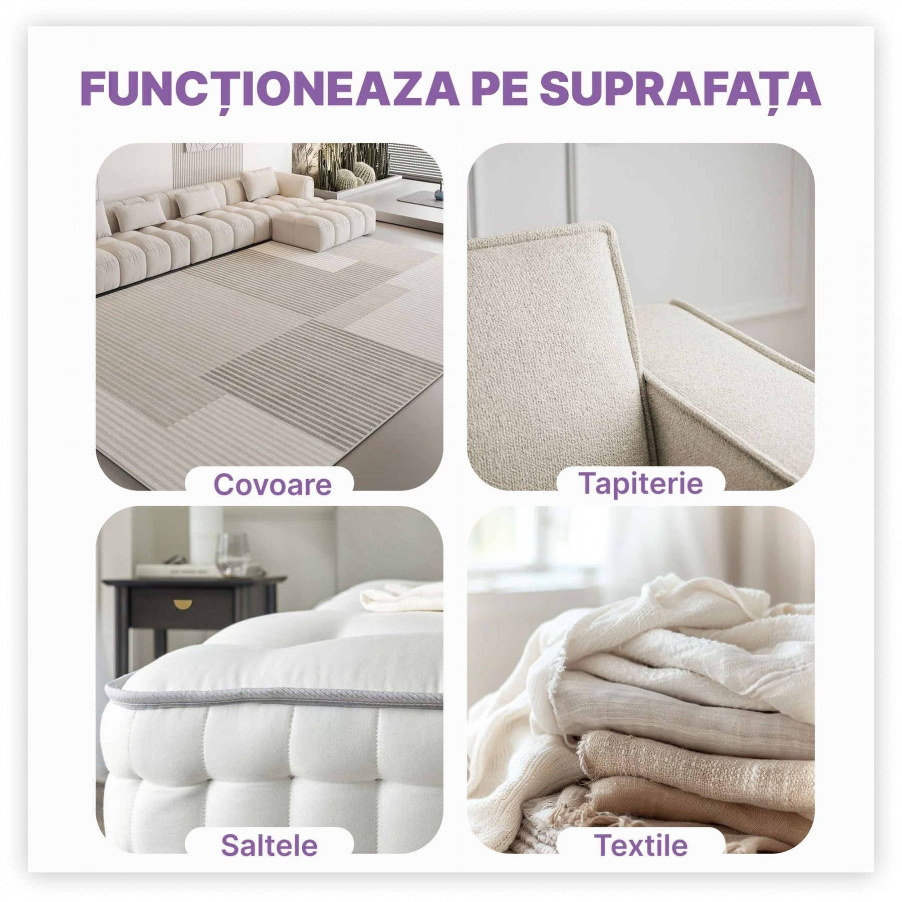 Aspirator Antiacarieni Fara Fir | UV-C + HEPA | 10000Pa | Ultrasunete | Curatare Saltele Si Textile | Ergonomic