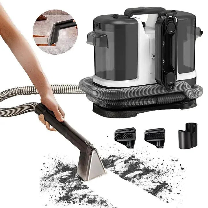 Aspirator Profesional de Curatare prin Injectie-Extractie, Curatator de pete textile, Saltele, Covoare, Tapiserii, Mochete, Podele, 500W