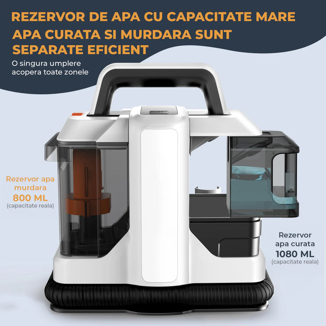 Aspirator Profesional de Curatare prin Injectie-Extractie, Curatator de pete textile, Saltele, Covoare, Tapiserii, Mochete, Podele, 4200W