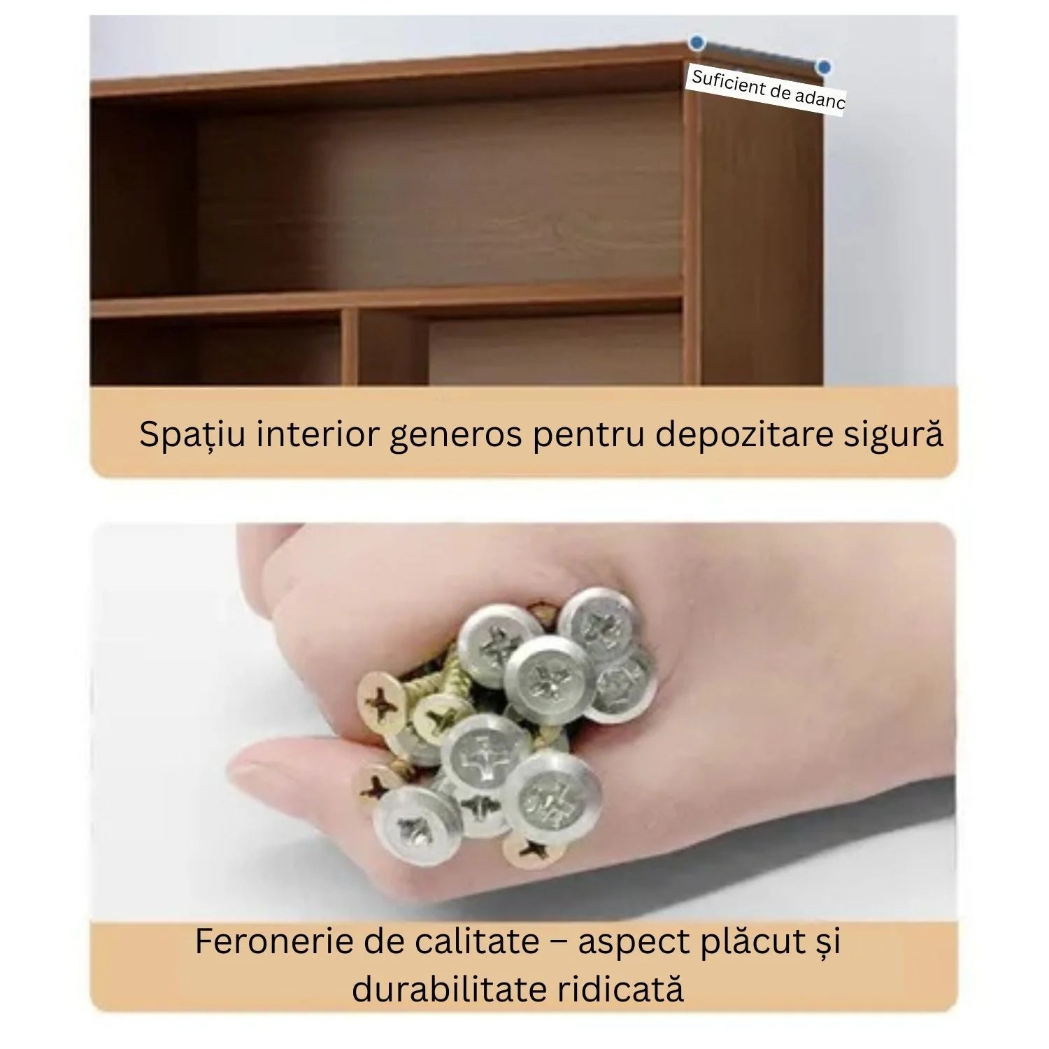 Bibliotecă cu 6 rafturi deschise, cadru lemn – stejar negru, 180x60x24 cm