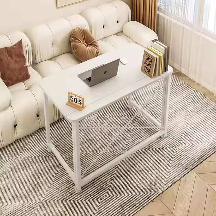 Birou compact cu roti 60x40x75 cm pentru laptop sau birou acasa