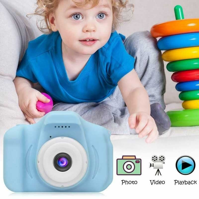 Camera foto Digitala pentru Copii, 30 MP, Functie Video 1440/1080P, Curea Detasabil 40 Cm Lungime, 5 Jocuri Incluse, Slot Card MicroSD Max. 32GB