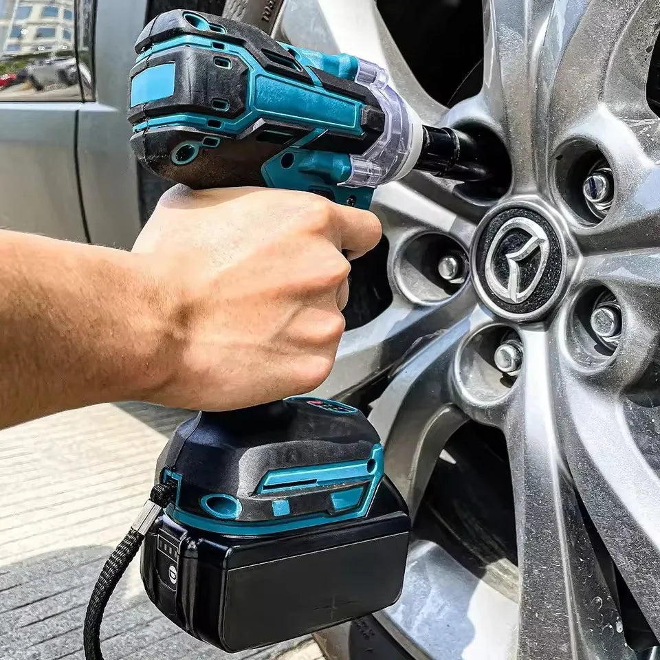 Cheie de Impact- Masina de Insurubat Leihmann, 550Nm, 43 de Accesorii, 2 Acumulatori 48V si Valiza de transport inclusa