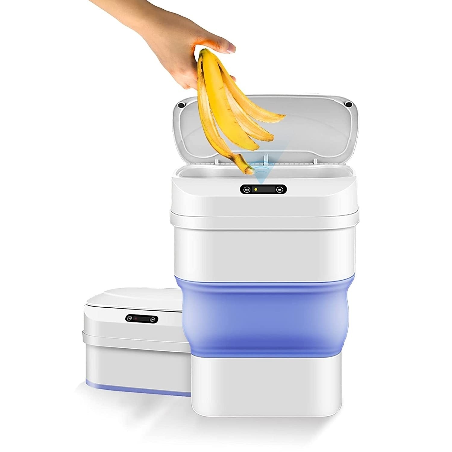 Cos de gunoi smart cu senzor de miscare, pliabil, 8L-17.5L