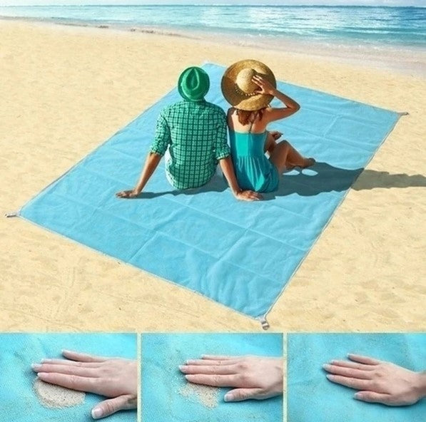 Covor plaja si picnic, rogojina care indeparteaza nisipul, 200x150 cm