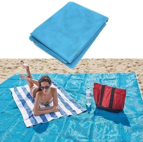 Covor plaja si picnic, rogojina care indeparteaza nisipul, 200x150 cm
