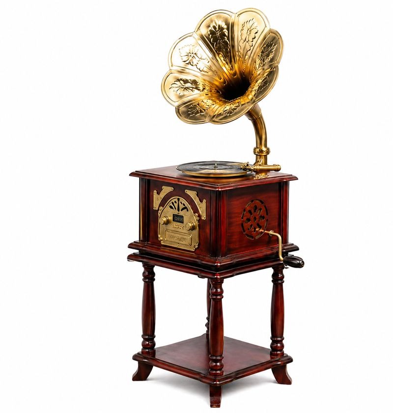 Cutie muzicala retro tip Gramofon decorativ 33.8 x 12.5 x 11 cm