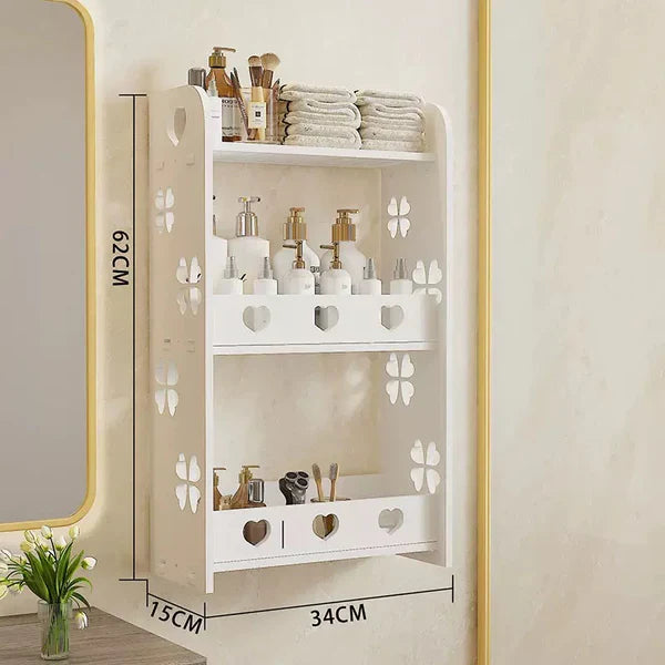 Dulap organizator baie din pcv, 62x15x34 cm