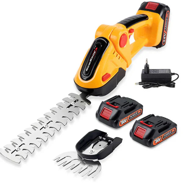 Foarfeca electrica cu 2 acumulatori 36v/5ah, pentru taiat gard viu
