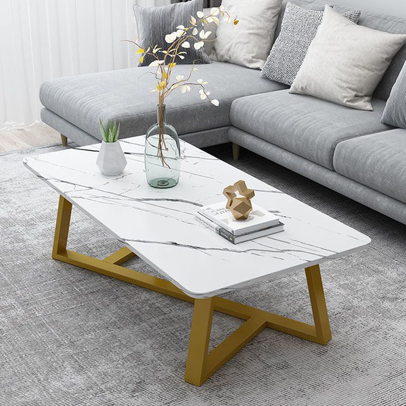 Masa cafea pentru living room, blat MDF, picioare metal in X