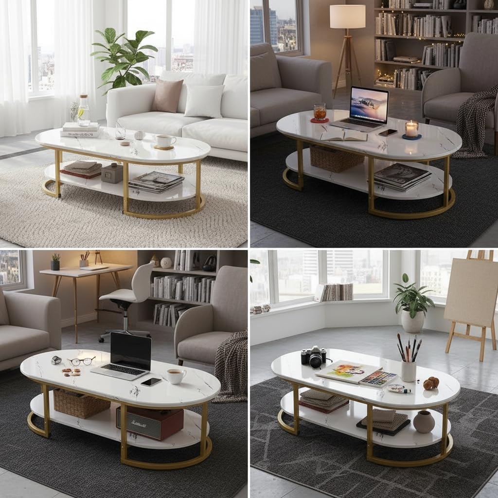 Masuta Ovala Dining Lemn Masiv Design Modern Eleganta 120 * 60 * 45cm