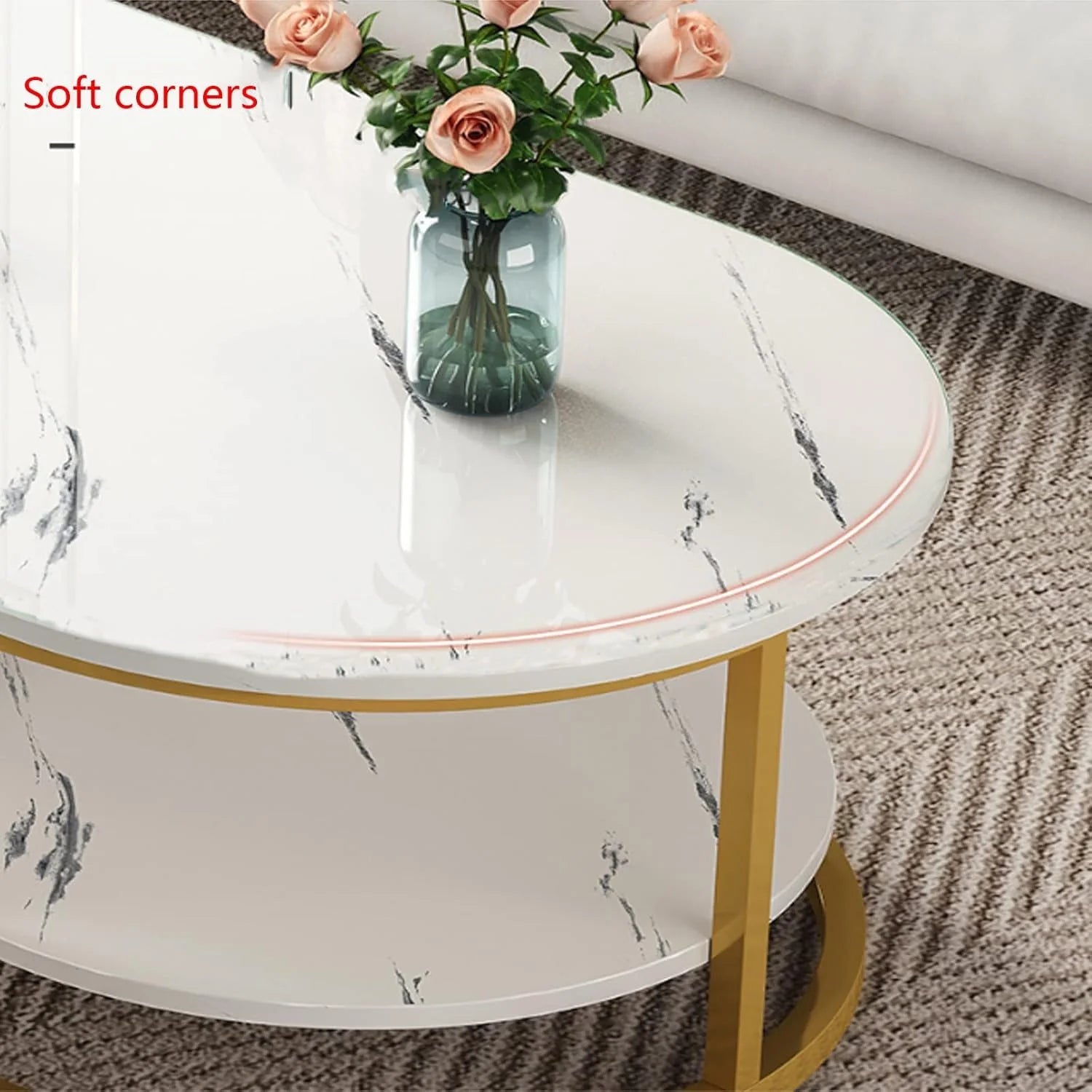 Masuta Ovala Dining Lemn Masiv Design Modern Eleganta 120 * 60 * 45cm