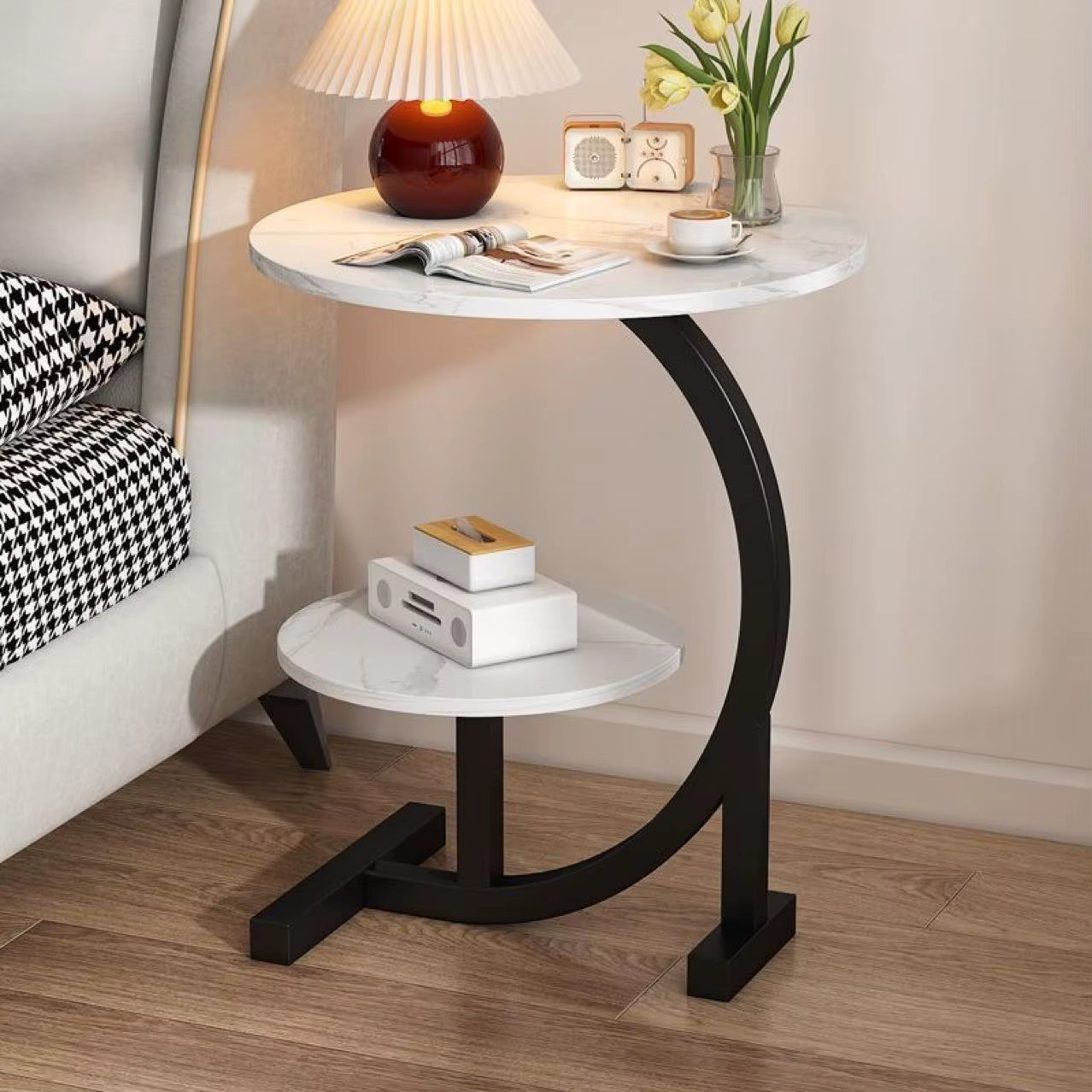 Masuta de cafea pentru living, design nordic, elegant, 62x40cm