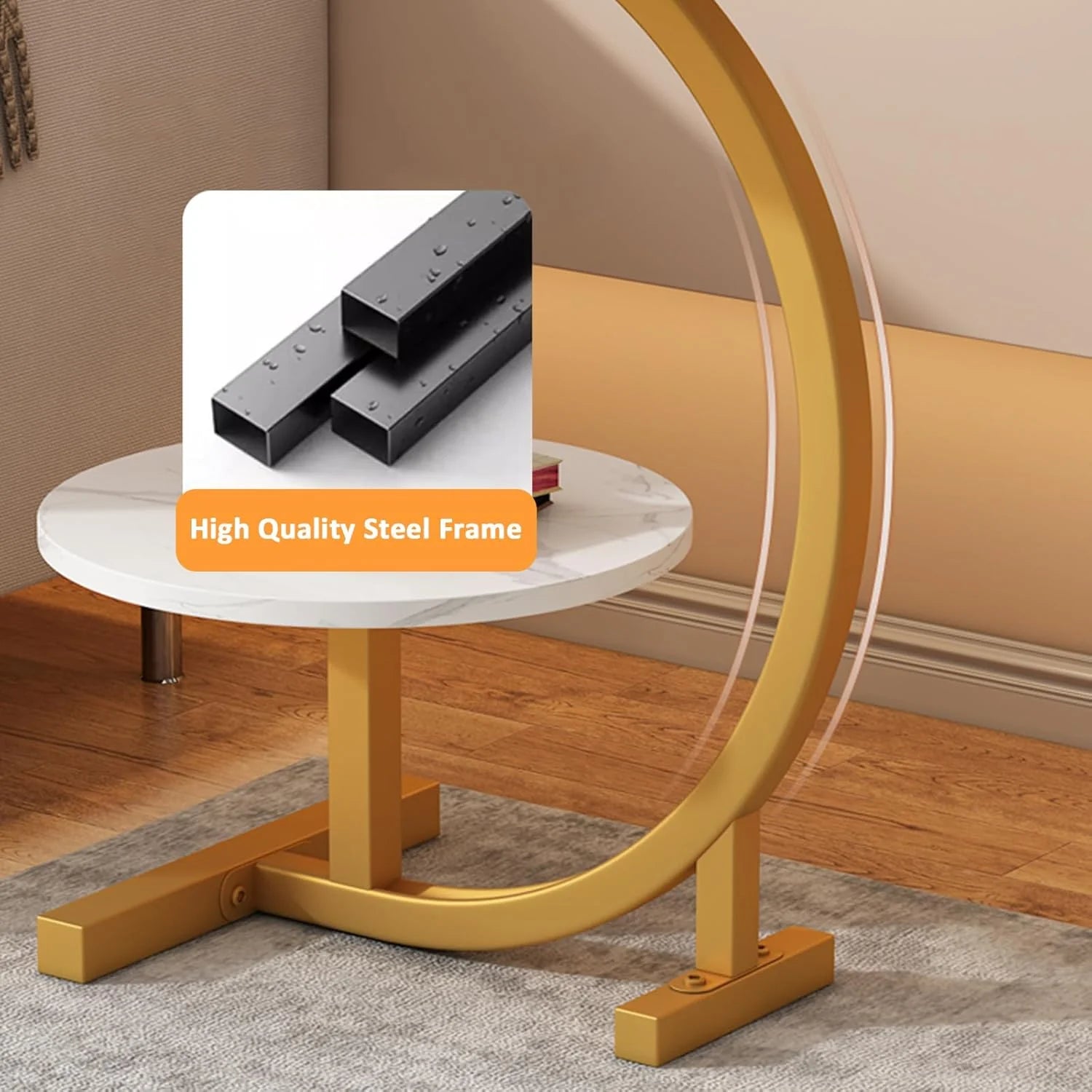 Masuta de cafea pentru living, design nordic, elegant, 62x40cm