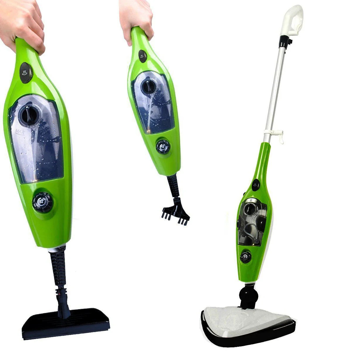 Mop cu Aburi 1500W H2O X10, Functie de Dezinfectare si Control Abur rezervor 400ml