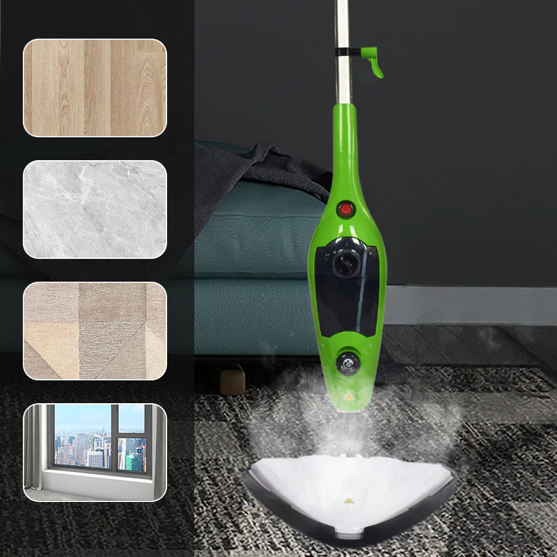 Mop cu Aburi 1500W H2O X10, Functie de Dezinfectare si Control Abur rezervor 400ml