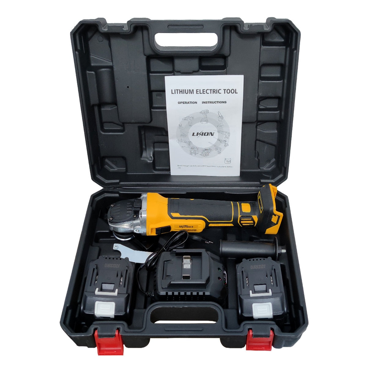 Polizor Unghiular cu 2 Acumulatori Mustang, 48V, 5Ah, Disc 125 mm, 9000 rpm