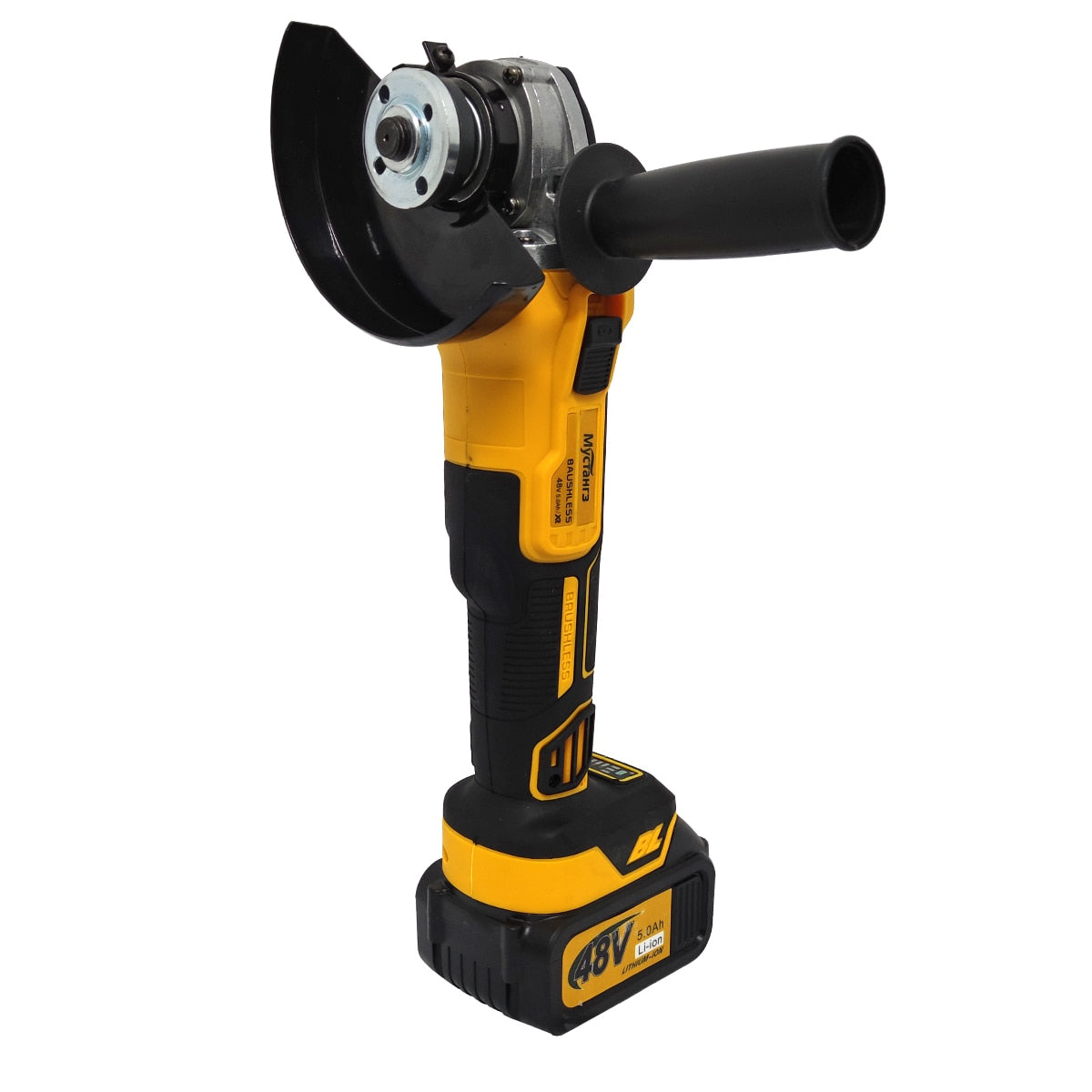 Polizor Unghiular cu 2 Acumulatori Mustang, 48V, 5Ah, Disc 125 mm, 9000 rpm