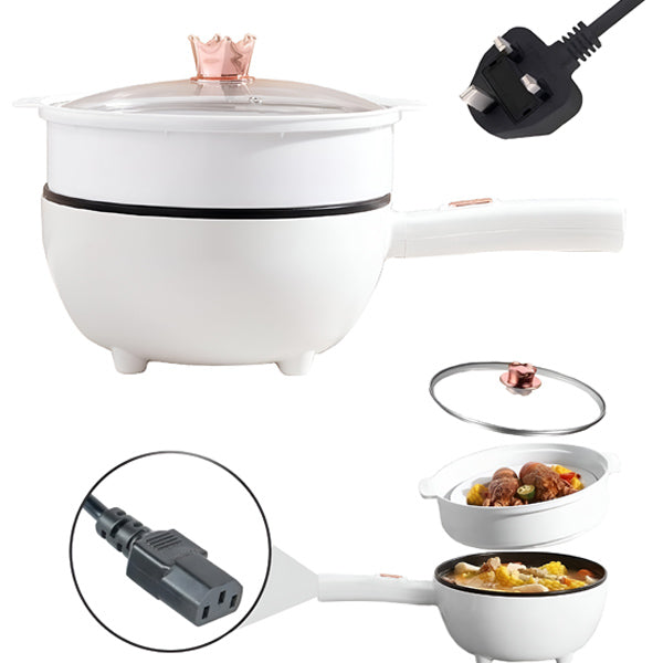 Tigaie Electrica Inteligenta 4L, 28 cm, Multifunctionala cu Panou Control, Invelis Antiaderent si Functii Gatit Rapid