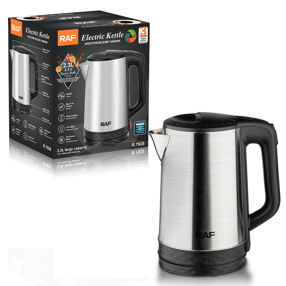 Fierbător de apă din oțel inoxidabil 2.3 L, 1800 W Raf. R.7928